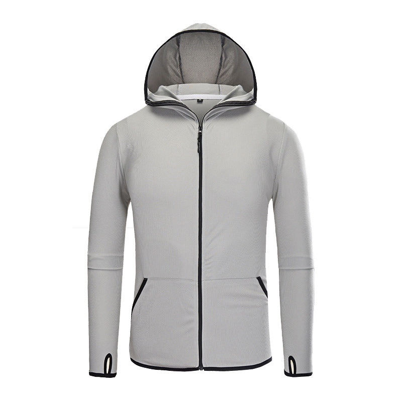 Quick Dry Long Sleeve Zip Up Hoodie