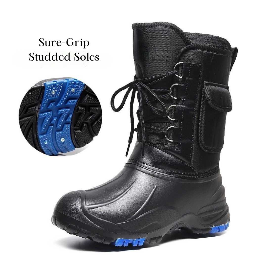 Mens studded hotsell winter boots