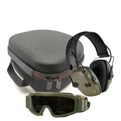 Tactical Ear Muff and Safety Glasses Storage Case